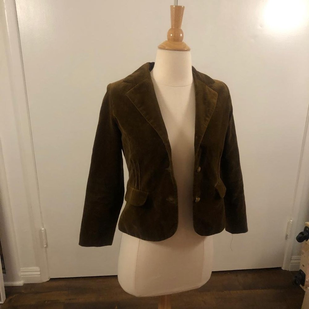 Vintage Brown velvet blazer